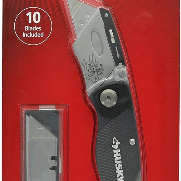Husky Office Husky Folding Lockback Utility Knife Black Poshmark